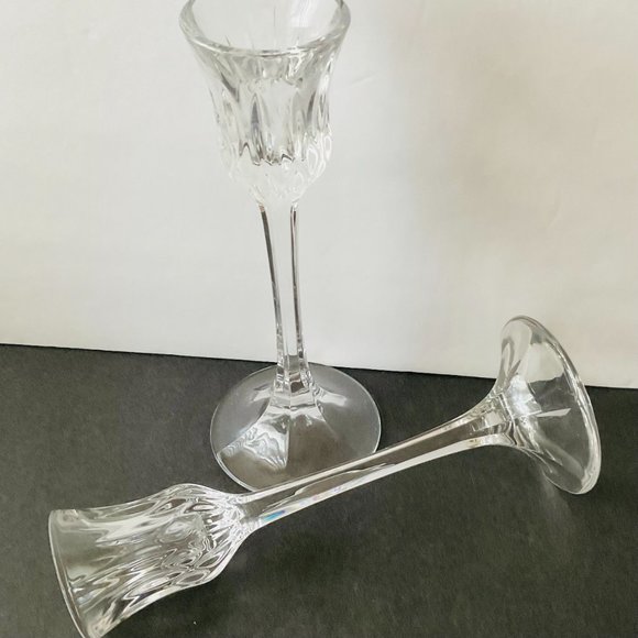 VINTAGE GORHAM "Althea Cut" Full Lead Crystal German Candlesticks EUC - Picture 4 of 5